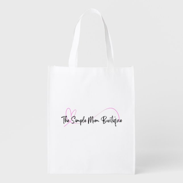 The Simple Mom Boutique  Grocery Bag (Front)