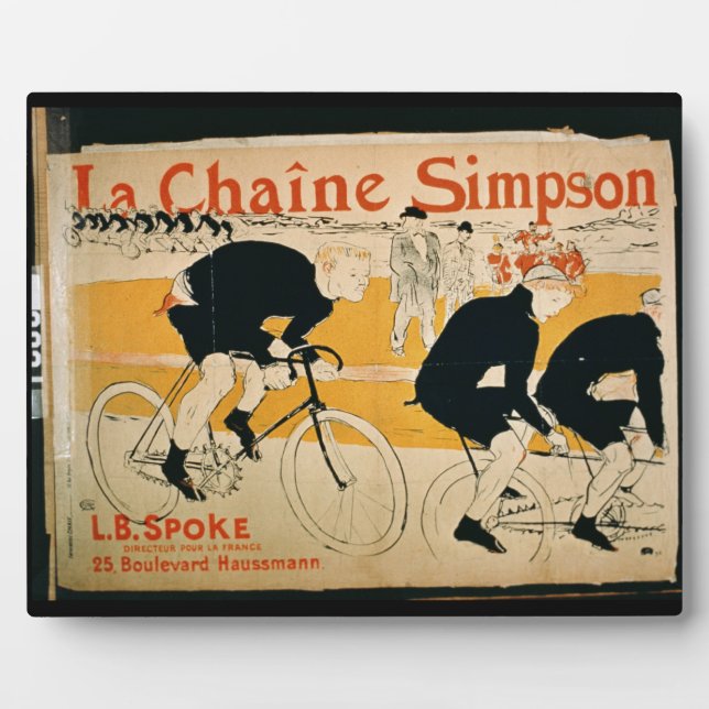 'The Simpson Chain', Paris (color litho) Plaque (Front)