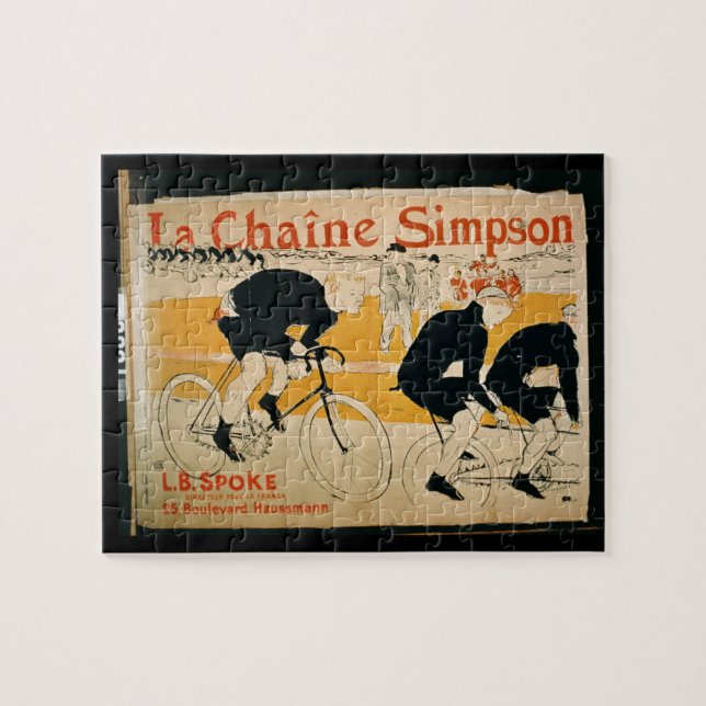 'The Simpson Chain', Paris (colour litho) Jigsaw Puzzle (Horizontal)