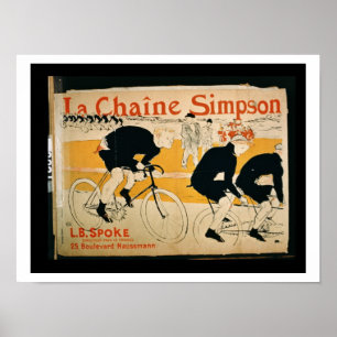 'The Simpson Chain', Paris (colour litho) Poster