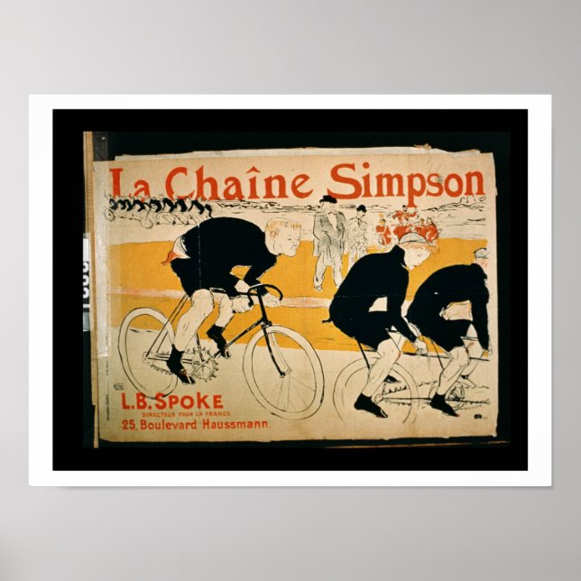 'The Simpson Chain', Paris (colour litho) Poster (Front)