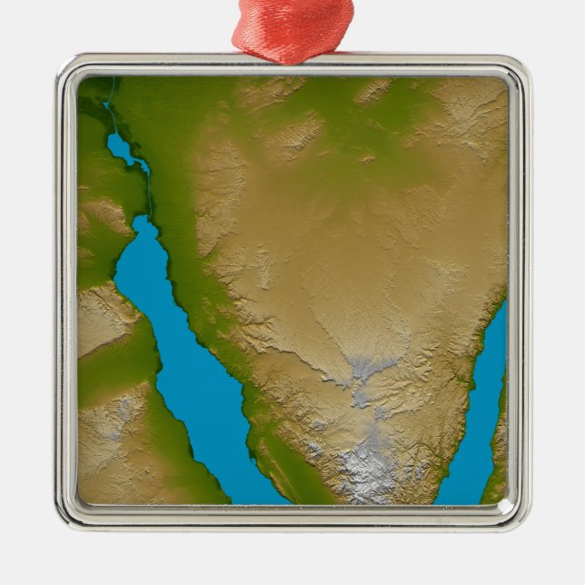 The Sinai Peninsula Metal Ornament (Front)