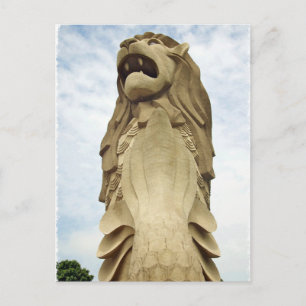 The Singapore Merlion Postcard
