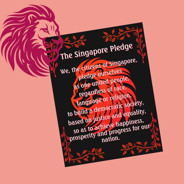 The Singapore Pledge National Day Postcard (Creator Uploaded)