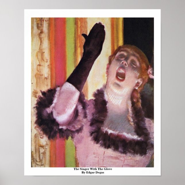 The Singer With The Glove By Edgar Degas Poster (Front)