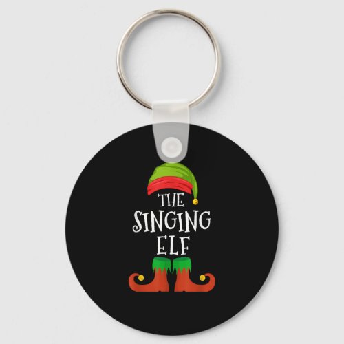 The Singing Elf Group Matching Family Christmas Ho Keychain