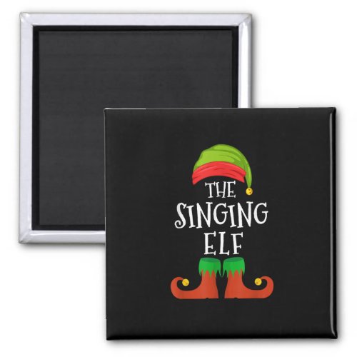 The Singing Elf Group Matching Family Christmas Ho Magnet