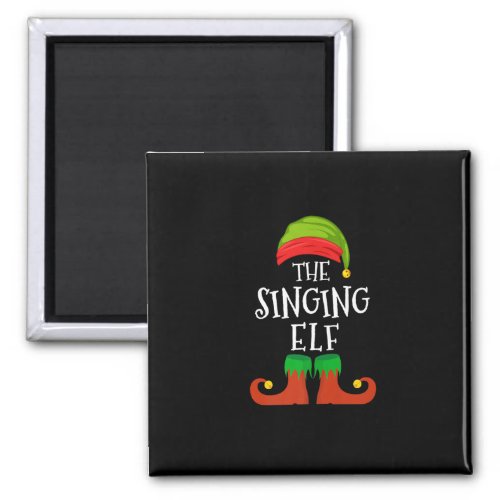 The Singing Elf Group Matching Family Christmas Ho Magnet