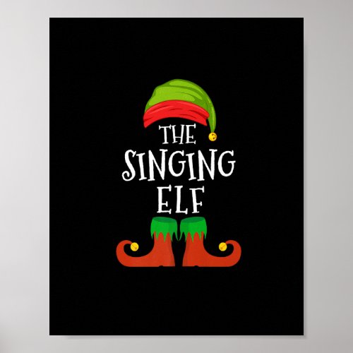 The Singing Elf Group Matching Family Christmas Ho Poster