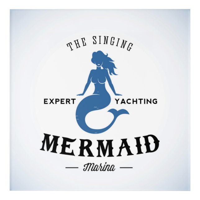 The Singing Mermaid Poster Acrylic Print (Front)