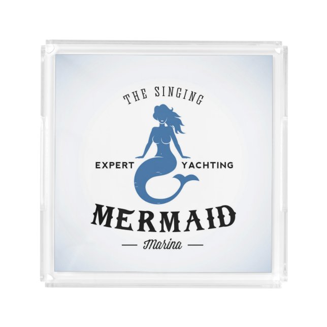 The Singing Mermaid Poster Acrylic Tray (Front)