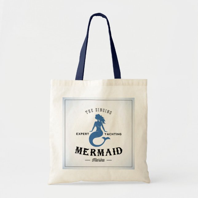 The Singing Mermaid Poster Tote Bag (Front)