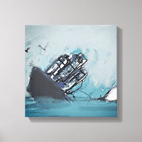 The Sinking Ship Canvas Print