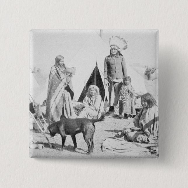 The Sioux Reservation at Pine Ridge, South Dakota, Button (Front)