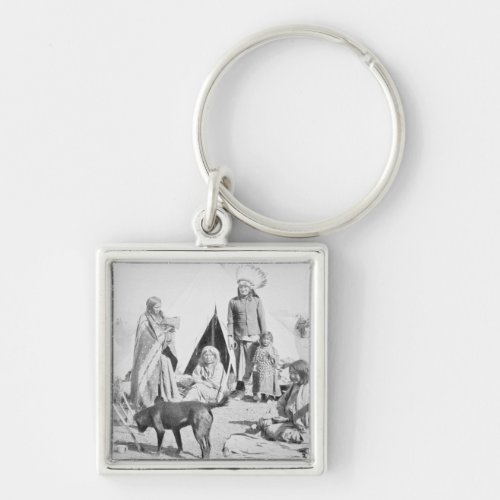 The Sioux Reservation at Pine Ridge South Dakota Keychain