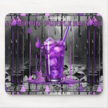 The Sippin’ Purple Rain Collection Mousepad