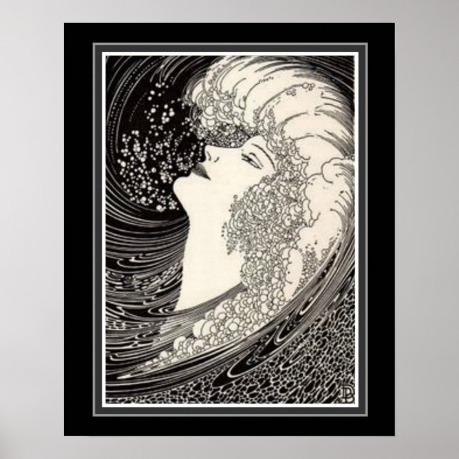 "The Siren Voice" Art Deco Print 16 x 20 ca 1937 (Front)