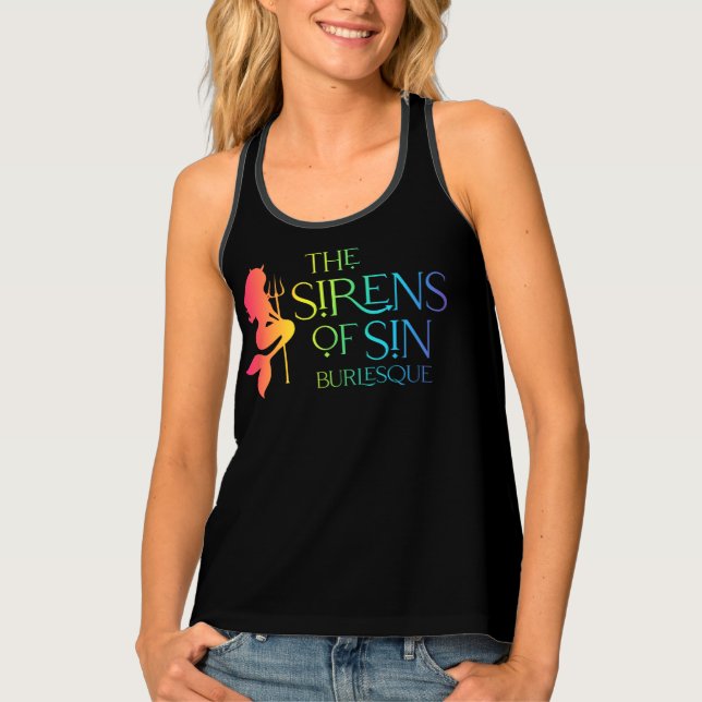 The Sirens of Sin Rainbow Logo Tank - Women's Fit (Front)