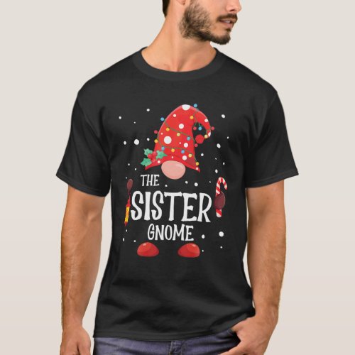 The Sister Gnome Matching Family Christmas Gnome P T_Shirt