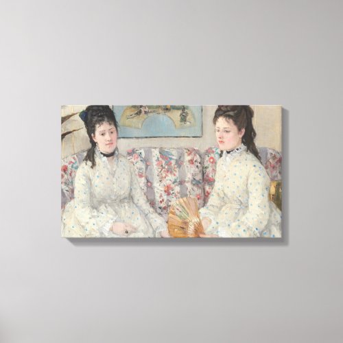 The Sisters by Berthe Morisot Canvas Print