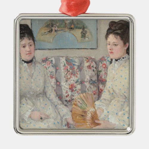 The Sisters by Berthe Morisot Metal Ornament