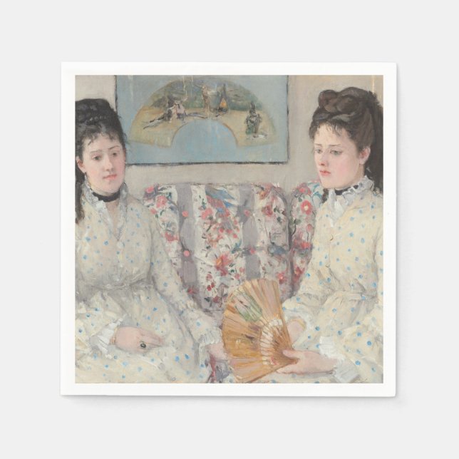 The Sisters (by Berthe Morisot) Napkins (Front)
