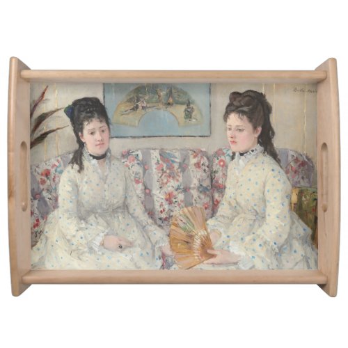 The Sisters by Berthe Morisot Serving Tray