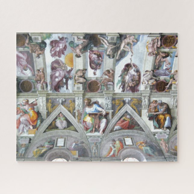 THE SISTINE CHAPEL CEILING Vatican Rome Jigsaw Puzzle (Horizontal)