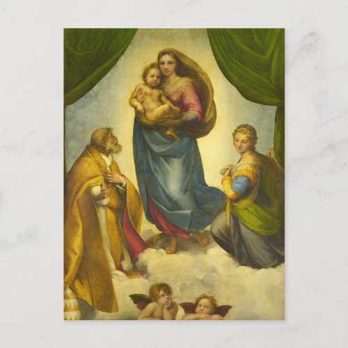 The Sistine Madonna 1512_1513 by Raphael Postcard