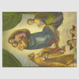 The Sistine Madonna by Raphael Tissue Paper