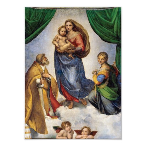 The Sistine Madonna  Raphael  Photo Print