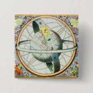The Situation of the Earth in the Heavens Pinback Button