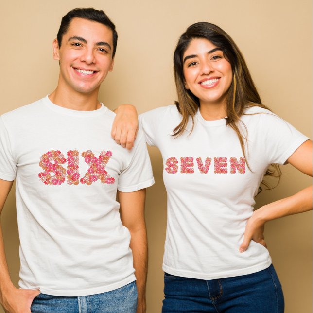The "SIX" of the 6-7 Valentine's Day Meme Duo T-Shirt (Creator Uploaded)