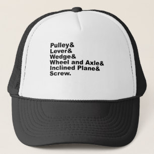 The Six  Simple Machines of Archimedes Trucker Hat