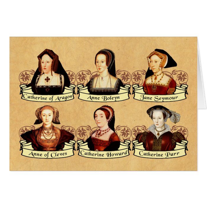 The SIx Wives of Henry VIII Classic Greeting Cards