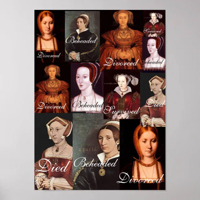 The Six Wives of Henry VIII Poster | Zazzle