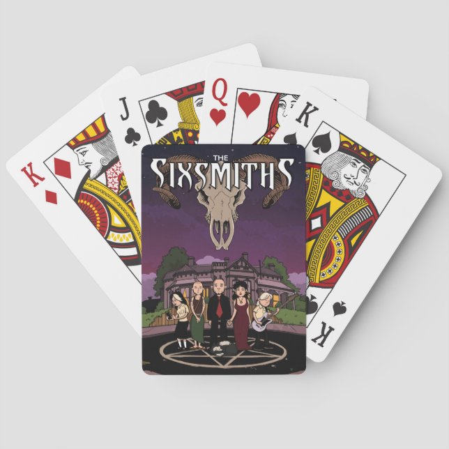 The Sixsmiths playing cards (Back)