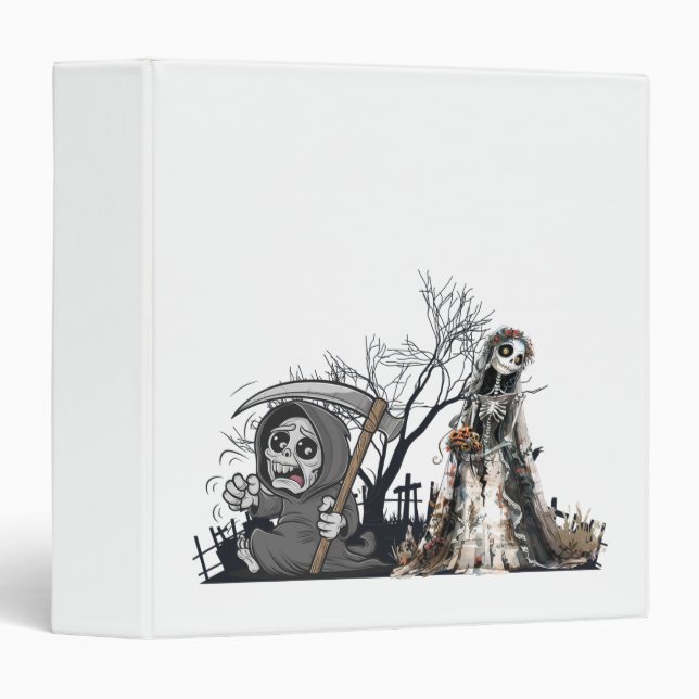  The Skeleton and the Corpse Bride. 3 Ring Binder (Front/Spine)