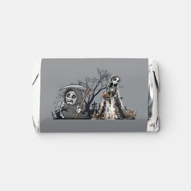  The Skeleton and the Corpse Bride. Hershey's Miniatures (Front)