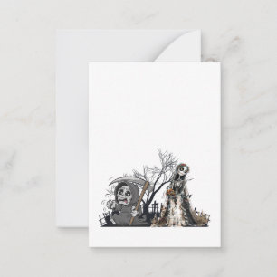  The Skeleton and the Corpse Bride. Note Card