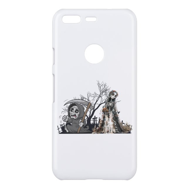  The Skeleton and the Corpse Bride. Uncommon Google Pixel Case (Back)