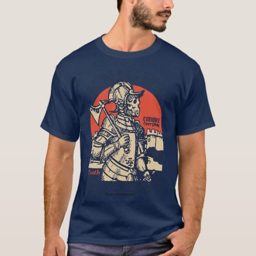 The Skeleton Knight Warrior of the Death T_Shirt