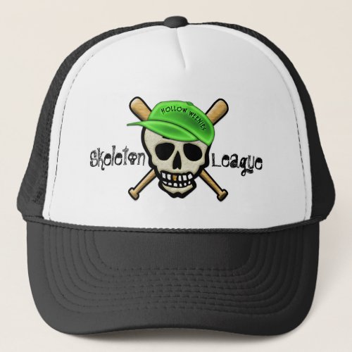 The Skeleton League _ Hollow Weenies Trucker Hat