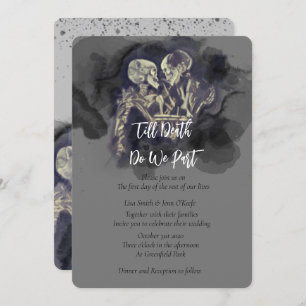 The Skeleton Lovers Wedding Invitations