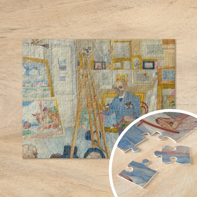 The Skeleton Painter | James Ensor Jigsaw Puzzle (Creator Uploaded)