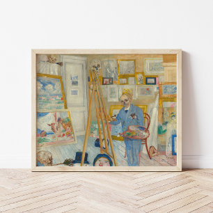 The Skeleton Painter James Ensor Poster