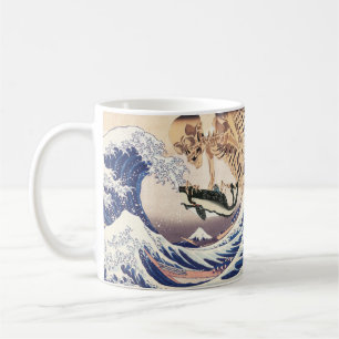 The Skeleton Spectre at The Great Wave Coffee Mug