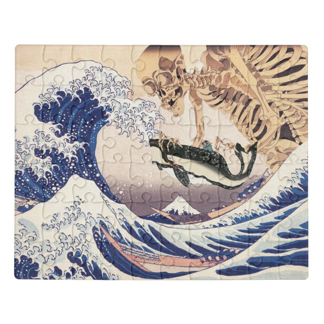 The Skeleton Spectre at The Great Wave Jigsaw Puzzle (Puzzle Horizontal)