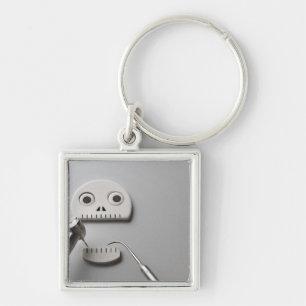 The skeleton which dental treatment is taken keychain