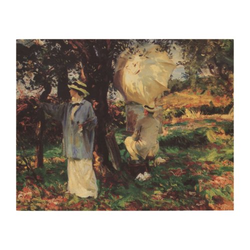 The Sketchers by John Singer Sargent Wood Wall Decor